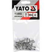 Заклепки YT-36452 резьбовые М4, 20 шт. YATO