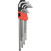 Ключи YT-0512 TORX удлинённые Т10-Т50, 9 шт. YATO