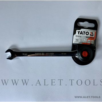 Ключ YT-0191 комбинированный с трещоткой 10 мм YATO-1
