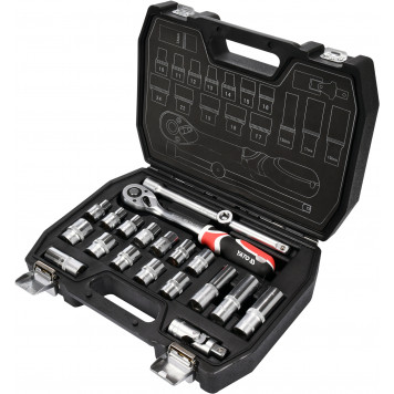 Набор YT-3869 головок с трещоткой 1/2", 20 предметов YATO
