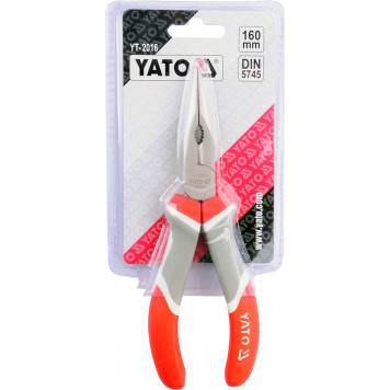 Тонкогубцы YT-2016 удлинённые 160 мм YATO-1