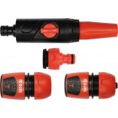 Наконечник YT-8940 поливочный в наборе с соединениями 4 шт., d=1/2-3/4 YATO