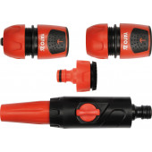 Наконечник YT-8941 поливочные в наборе с соединениями 4 шт, d=1/2-3/4-1 YATO