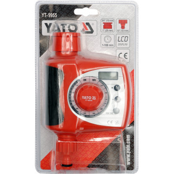 Таймер YT-9955 электронный для управления подачи воды 1/2 YATO-2