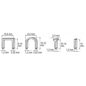 Сшиватель YT-7000 скобы 6-14 мм, гвозди 10-14 мм YATO-1