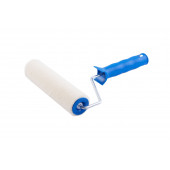 Валик с ручкой ПРОФИ велюр белый 180 мм, D = 8 мм АКОР