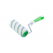 Валик с ручкой ПРОФИ полиамид сине-зеленый 180 мм, D = 8 мм АКОР