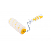 Валик с ручкой ПРОФИ нить желтая 240 мм, D = 8 мм АКОР