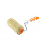 Валик с ручкой ПРОФИ полиакрил желтый 180 мм, D = 8 мм АКОР