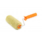 Валик с ручкой ЭКСПЕРТ желтый ворс 180 мм, D = 6 мм АКОР