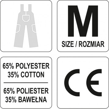 Полукомбинезон YT-8031 рабочий размер M YATO-2