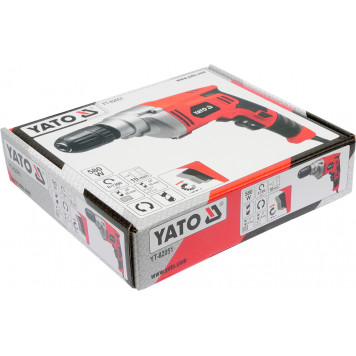 Дрель электрическая YT-82051 580 Вт, быстрозажимной патрон 10 мм YATO-2