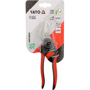 Секатор YT-8843 универсальный алюминиевый 180 мм YATO-1