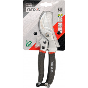 Секатор YT-8845 с алюминиевыми ручками 200 мм YATO-2