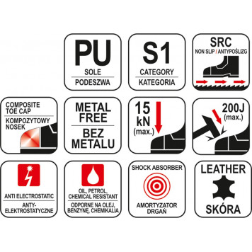 Сандали YT-80467 рабочие SEGURA S1 размер 43 YATO-3