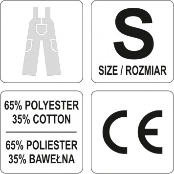 Полукомбинезон YT-8030 рабочий размер S YATO-2