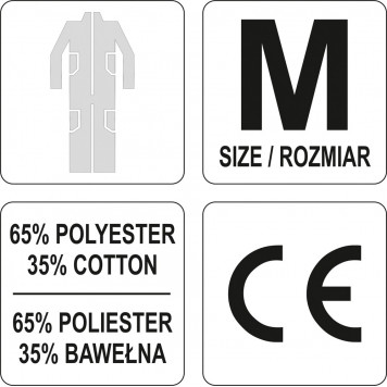 Комбинезон YT-80431 рабочий DOHAR бежевый размер M YATO DW-3