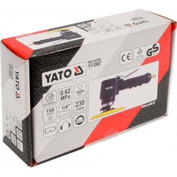 Пневмошлифмашина YT-0967 эксцентриковая 150 мм YATO-1
