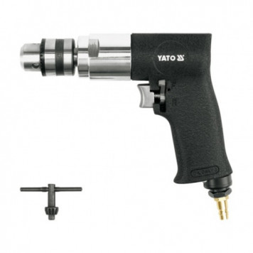 Пневмодрель YT-0970 1,5-10 мм, 1/4 с реверсом YATO
