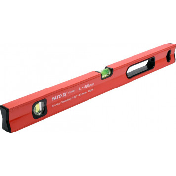 Уровень YT-30061 магнитный 60 см, 2 глазка YATO