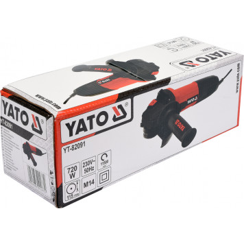 Угловая шлифмашинка YT-82091 720 Вт, 115 мм YATO-1