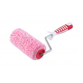 Валик с ручкой ПРОФИ красно-серый 180 мм, D = 8 мм АКОР