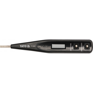 Тестер YT-2861 напряжения цифровой 12-250V LCD YATO