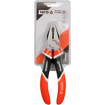 Плоскогубцы YT-1942 усиленные 200 мм YATO-1
