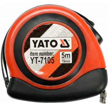 Рулетка YT-7105 5 м х 19 мм с магнитом YATO