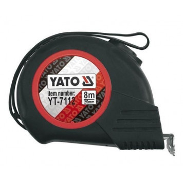 Рулетка YT-7112 8 м х 25 мм автостоп YATO
