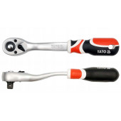 Трещотка YT-0732 для головок изогнутая 255 мм, 1/2 YATO