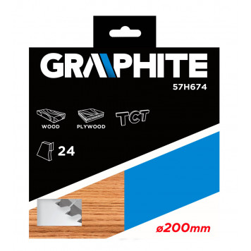 Диск 57H674 отрезной 200x30 мм, 24z, карбид кремния GRAPHITE-1