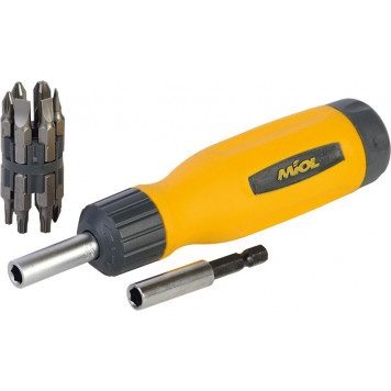 Отвёртка 65-060 реверсивная 12в1 Миол