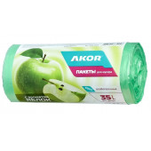 Пакеты мусорные ПНД с ароматом Яблоко 35 л, 30 шт, арт. 204-003