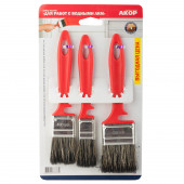Набор кистей для работ с водными красками, 3 шт. АКОР