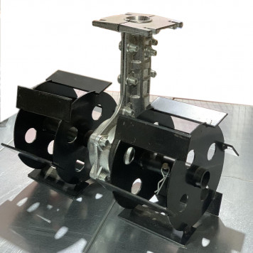 Насадка - культиватор для бензотриммера 26 мм (9T) пропольник прямые ножи 10 мм E0064-2