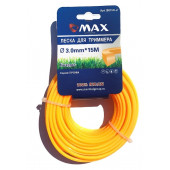 Леска B0150-2 для триммера 3,0 мм x 15 м, сечение квадрат, MAX 