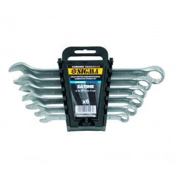 Ключи 705706 рожково-накидной 8-17 мм, 6 шт. Сигма