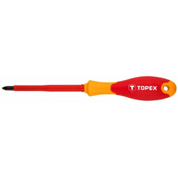 Отвёртка 39D479 крестовая PZ1х80 мм, 1000В TOPEX-1