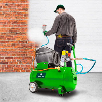 Компрессор 73K002 масляный 1,5 кВт, 24 л VERTO-4