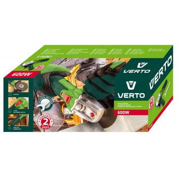 Угловая шлифмашинка 51G061 600 Вт, 115 мм VERTO-5