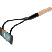 Мотыжка 35768 садовая прямоугольная с деревянной ручкой FLO