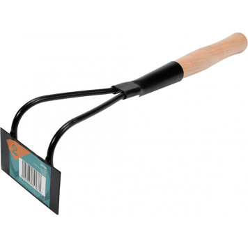 Мотыжка 35768 садовая прямоугольная с деревянной ручкой FLO