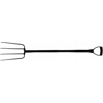 Вилы 35813 с металлической рукояткой, 4 зубца FLO-1