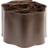 Лента 88703 бордюрная для газона 9 м x 10 см, коричневая FLO