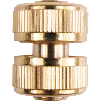 Муфта 89074 латунная (шланг-шланг) 1/2 FLO