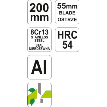 Ножницы YT-8791 для сбора винограда 200 мм YATO-2