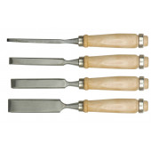 Набор стамесок 25500 с деревянной ручкой 4шт.