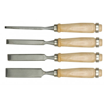 Набор стамесок 25500 с деревянной ручкой 4шт.