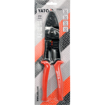 Инструмент YT-2254 для обжима и зачистки проводов YATO-1
